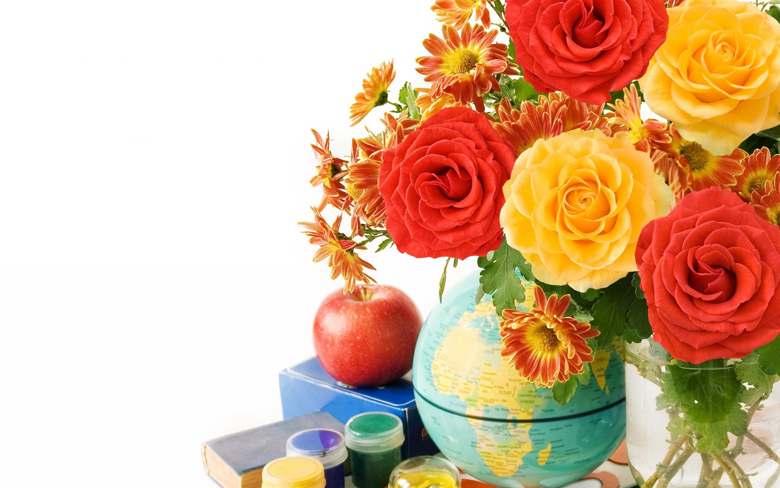 Фото недорогих цветов для учителя