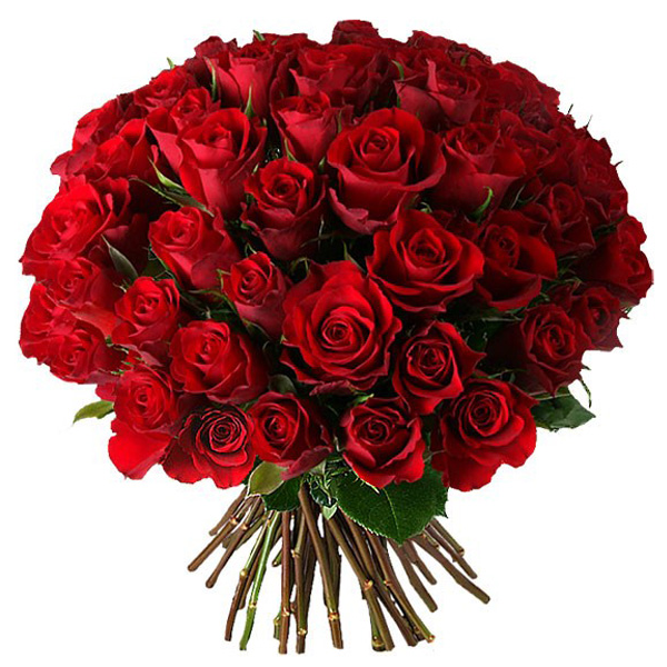 Букет из 51/101 красной розы "Аленький цветочек"