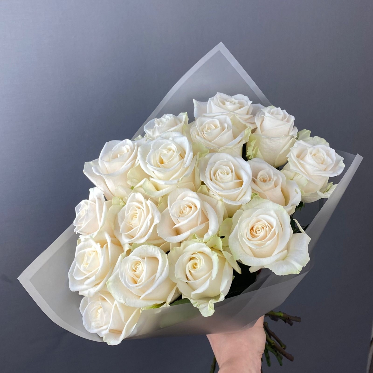 Букет из белых роз Эквадор