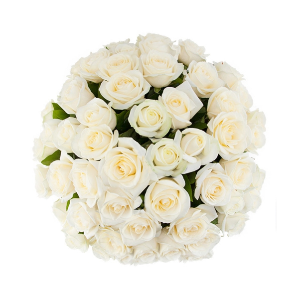 Букет из 51 белой розы. Фото 1