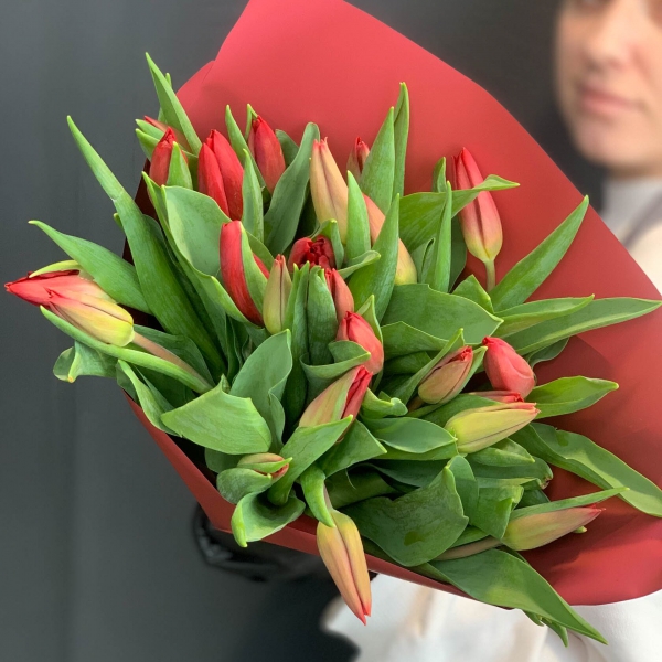 Букет тюльпанов "Кунг-Фу". Фото 1