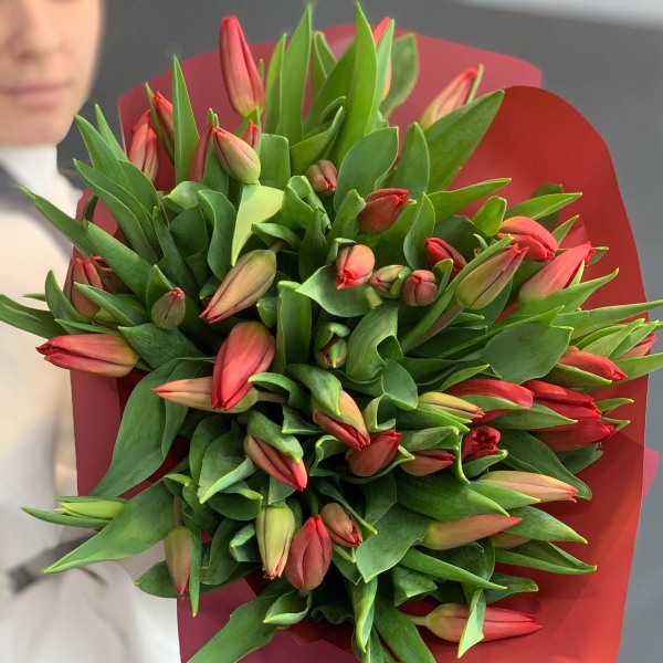 Букет тюльпанов "Кунг-Фу". Фото 3