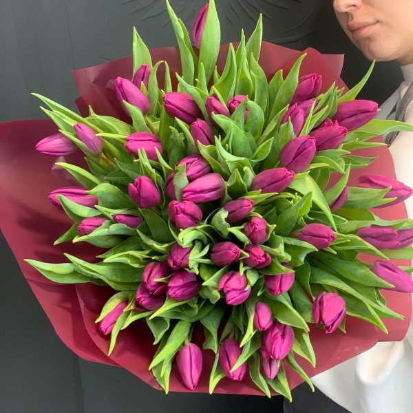 Букет тюльпанов "Виолет". Фото 1