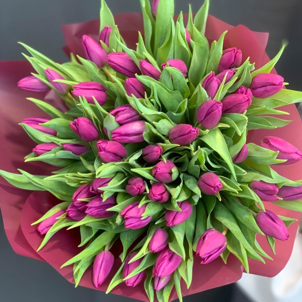 Букет тюльпанов "Виолет". Фото 2