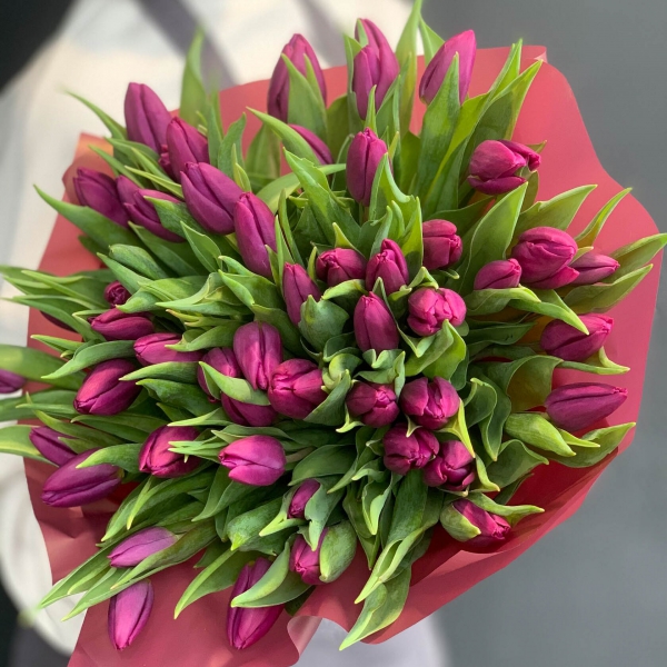 Букет тюльпанов "Виолет". Фото 3