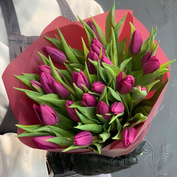 Букет тюльпанов "Виолет". Фото 5