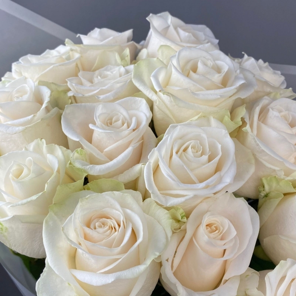 Букет из белых роз Эквадор. Фото 2